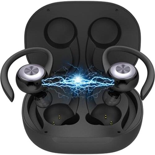 Sports Waterproof Bluetooth Wireless Earphone with Microphone Bluetooth Earphones HIFI Stereo Noise Cancelling Ear Set Earbuds