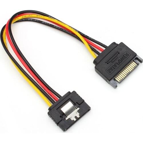 20cm 15pin Male to Female SATA hard disk Power Extension Cable Sata M to Sata F cable for HDD for PC