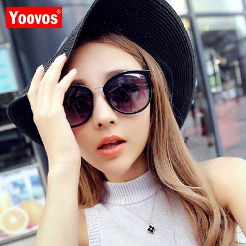 Yoovos 2021 Luxury Big Frame Sunglasses Women Brand Designer Round Fashion Eyeglasses For Men Shopping Lentes De Sol Hombre