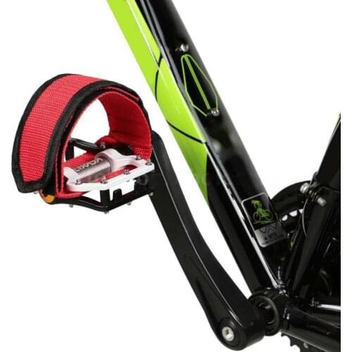 1pcs Cycling Bicycle Pedal Dead Fly Bicycle Beam Foot With Bicycle Ultra Light Pedal Dog Mouth Set Straps Bicycle Beam Strap