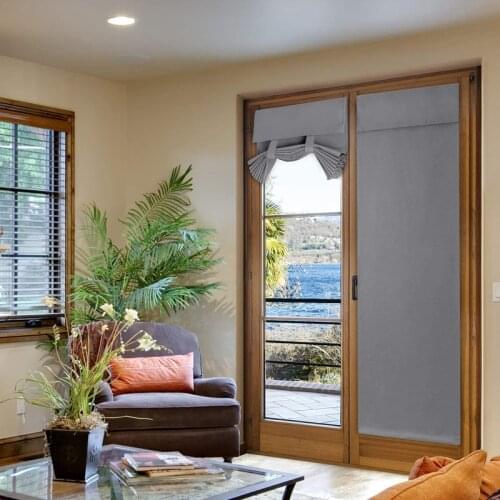 1pc Easy Lift Magic Tape Light Blocking Shade Window Door Blinds Apartment Home Use Window Curtain Blackout