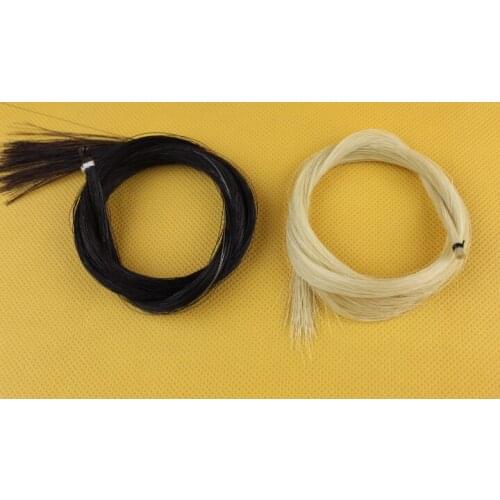 10 PC violin bow bow hair, high-grade Mongolia horsetail black and white two kinds of horsetail, bird sets weave hair