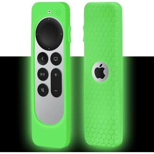 2021 Anti-Lost Protective Cover for Apple TV 4K 2nd Gen Siri Remote Anti-Slip Durable Silicon Shockproof Case
