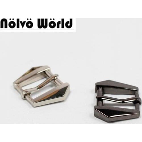 50pcs 2cm (3/4") top quality tabular adjusted alloy fat flat pin belt buckles for dog collar belt ring buckle clasp