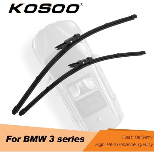 KOSOO For BMW 3 Series E36 E46 E90 E91 E92 E93 F30 F31 F34 Car Wiper Blade Fit Hook/Side Pin/Pinch Tab Arms Auto Accessories