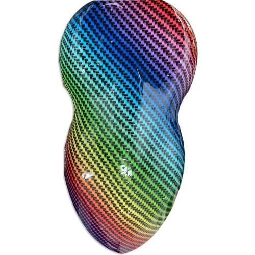 Free shipping 0.5mX2m/10m rainbow carbon fiber TSCK9601-1 water transfer printing hydrographics film for car