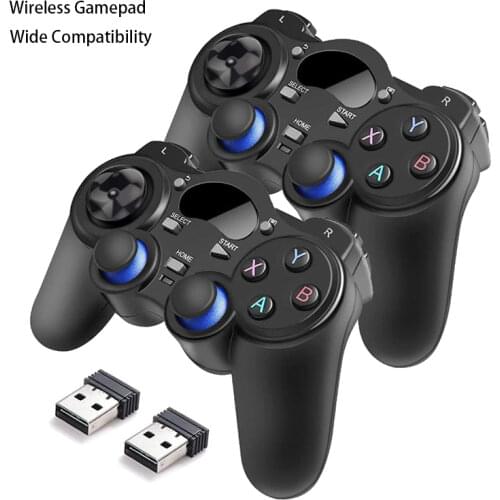 2.4G Wireless Gamepad Controllers Joystick For PC Laptop PS3 Android TV Box Joypad For Raspberry Pi 4 3 Retropie Retroflag