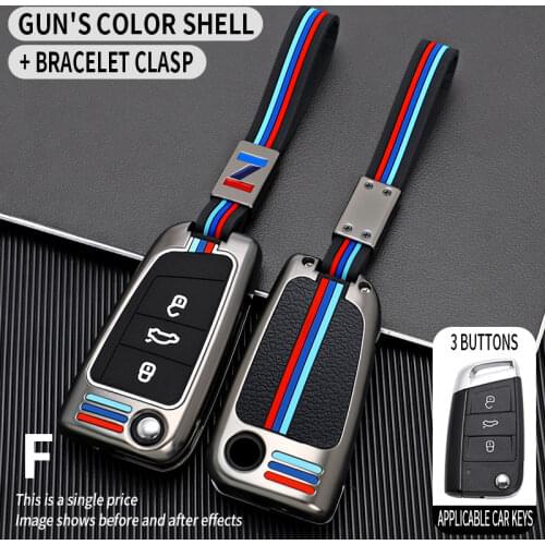 Car Key Case Cover For Volkswagen VW Golf 7 Gti mk7 R Touran Skoda Octavia 3 Superb Karoq Kodiaq Seat Leon mk3 Ateca Accessories