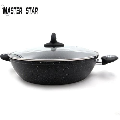 Master Star 2020 New Product Large Capacity Saucepan 30/32/34/36cm Granite Dot Coating High Quality Pot Induction Use Cookware