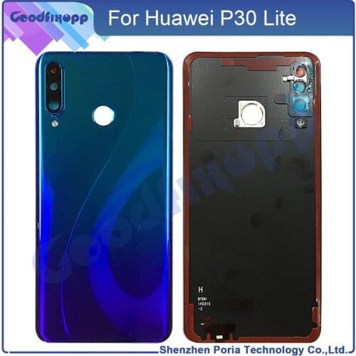 10pcs For Huawei P30 Lite Battery Cover Door Back Housing Rear Case Replacement Parts For Huawei P30Lite Back Cover