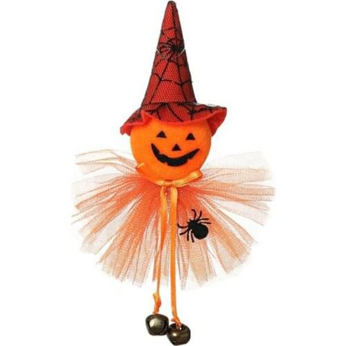 Halloween Doll Bar Decor Pumpkin Ghost Witch Black Cat Pendant Scary Halloween Kids Gift Happy Halloween Party Decor for Home