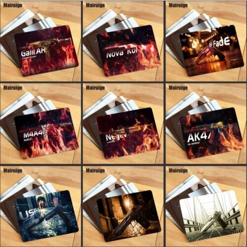 Mairuige Best selling hot rubber mouse pad small size CSGO series firearm keyboard pad PC computer notebook essential table mat