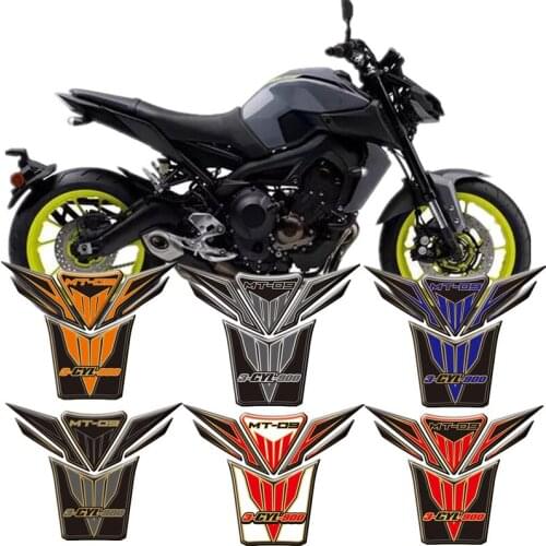 Motorcycle 3D Fuel Tank Protective Stickers Decals For Yamaha MT-09 2013-2015 Tank Protective Stickers