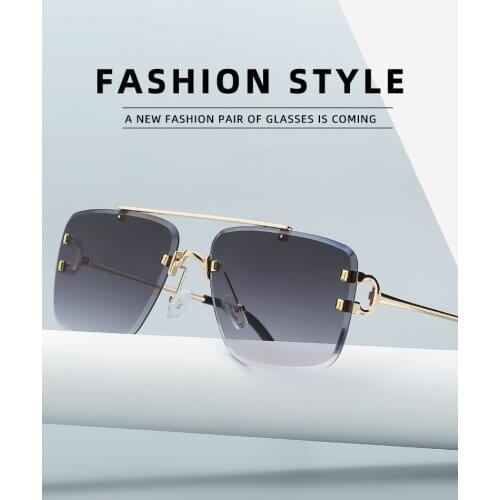 Mens and womens retro sunglasses, one pair, European and American style, modern square frame, outdoor sports essentials uv400