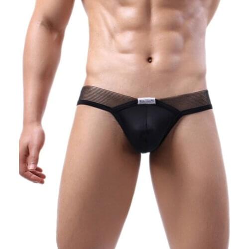 Mens Briefs Sexy Gay Big Penis Underwear Low Rise Underpants Male Homme Panties Bikini Briefs Jockstrap Comfortable Beachwear