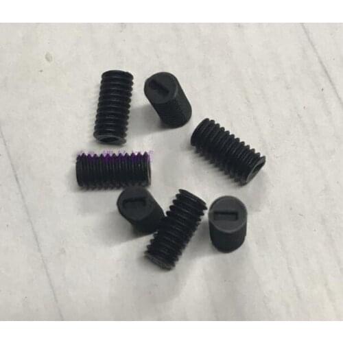 100pcs M3 M4 M5 M6 set screws black nylon thread machine meter plastic bolts headless screw 4mm-10mm Length