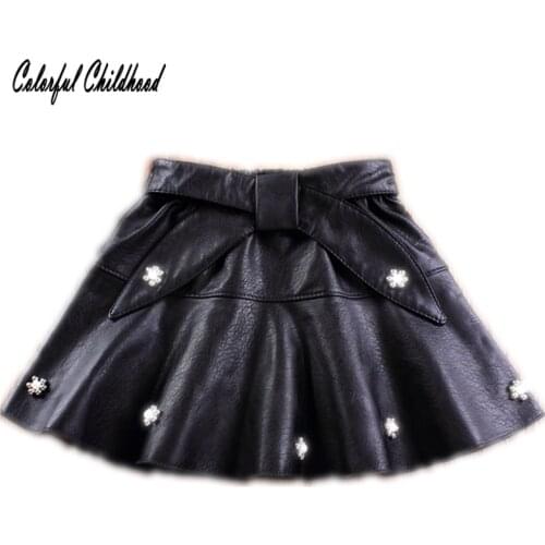 2018 New Baby Girls Leather tutu Skirt Toddler Kid Infant bebe applique Sequin star ball gown Petti Skirt princess dance skirt
