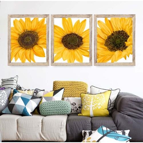 Sunflower Print Botanical Print Sunflowers Wall Art Flower Art Watercolour Sunflowers Room Decor Painting Wall Decor