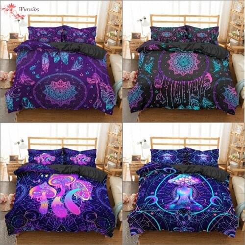 Luxury Bohemian Ethnic Bedding Set Soft Duvet Cover Pillowcase Comforter Quilt Covers Bedroom Single Queen King Size Bedclothes