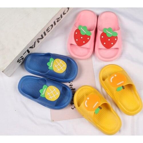 Childrens Summer Sandals Fruit Agolored Beach Shoes Boys Girls Waterproof Antiskid Bathroom Kids Slippers