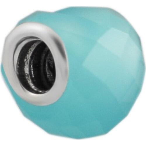 Blue Shape of Love Charm Fashion Beads For Jewelry Making Fits Sterling Silver Jewelry Bracelets For Woman Gift