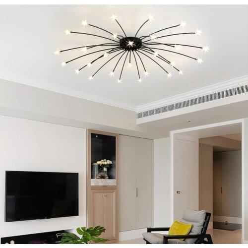 Modern Led Ceiling Lights Ice Flower Glass Bedroom Kitchen Children Room Ceiling Lamps Designer Lighting Fixtures