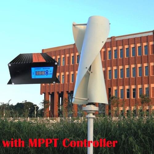High Quality Wind Generator 800w 24V 48V Vertical axis Wind Turbine with 600w wind solar hybrid controller for home use