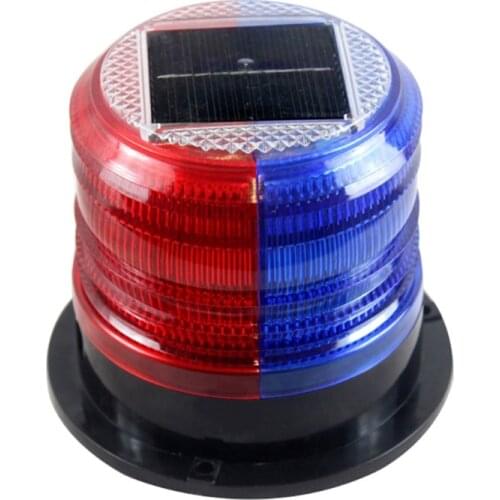 1 Pc Solar Flashing Warning Light Strobe Emergency Headlight LED Strobe Warning Lights Safety Car Accessories Auto Lamp