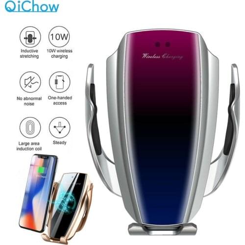10W Automatic Clamping Car Phone Holder Car Wireless Charger For iPhone11 XS Max XR X Samsung S9 10 Huawei Fast Wirless Charger