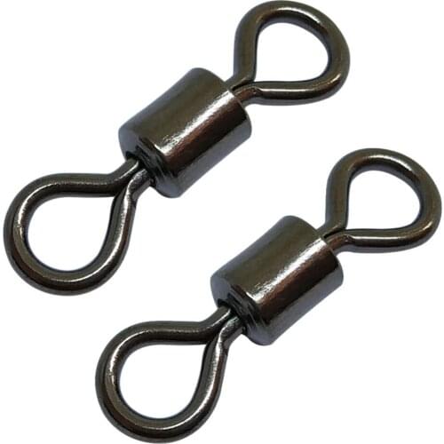 1000Pcs Stainless Steel Fishing Barrel Ball Bearing Rolling Swivel Solid Rings Line Hook Connecting Ring Lures Connect F2001