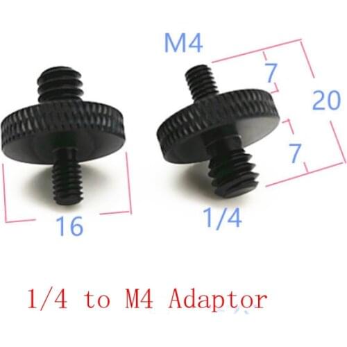 2Pack Tripod adaptor 1/4 male to M4/M5/M6 male Adapter Screw for Camera Tripod Gimbal Conversion adaptor (pack of two)