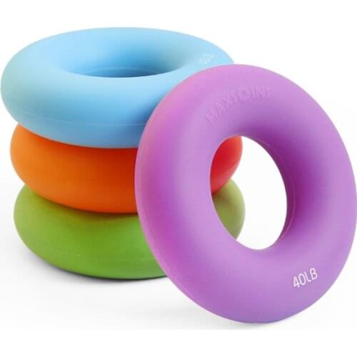 40/60/80/100 LB Silica Gel Hand Trainer Grip Portable Hand Grip Gripping Ring Carpal Expander Strength Trainer Stress Ring Ball