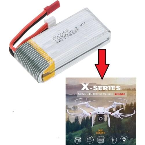 7.4V 1200mah Battery For MJX X101 Rc Quadcopter Spare Parts MJX X101 Lipo Battery
