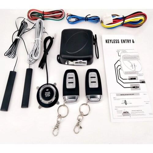 Central locking car alarm start stop button auto alarm car anti theft remote start car parts tomahawk keyless entry system