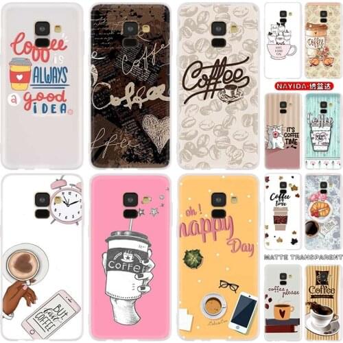 Phone Case For Samsung Galaxy J6 J8 J5 J7 J4 Plus 2018 2016 2017 EU Prime Pro CORE Cover Star coffe time