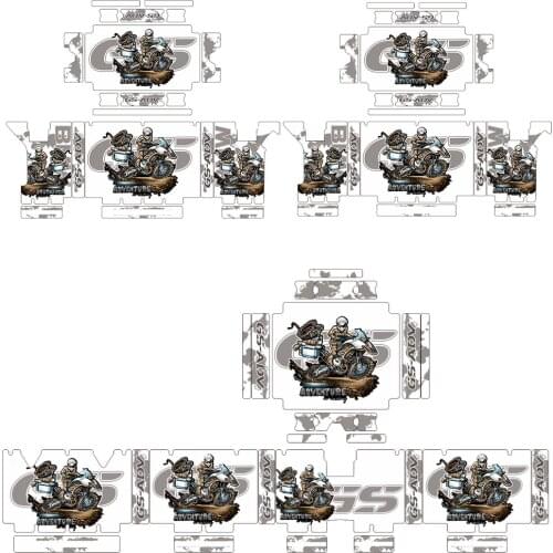 Cover Sticker Decal Set Reflective Adventure Pannier Top Box Decal Sticker For BMW R1200GS GSA 1250 Adventure 2013-ON Black