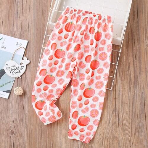 Kids Pants Boy Girl Summer Cotton Linen Lantern Mosquito Pants Children Trousers for Baby Long Pants Casual Thin Section Pants