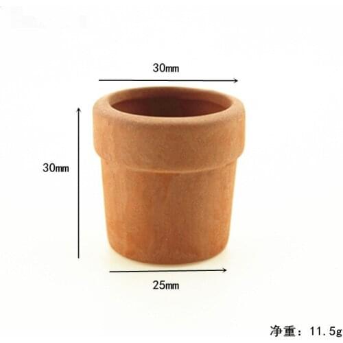 Dollhouse Accessories Miniature Ceramic Flower Pot Model