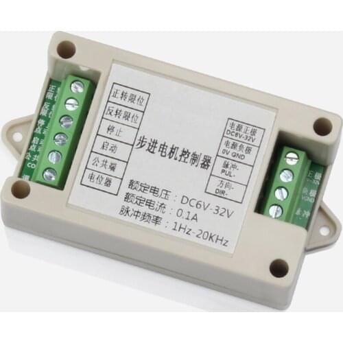 Stepper motor controller, Positive and negative rotation limit potentiometer, Dc6v12v24v32v pulse 1 ~ 20kHz