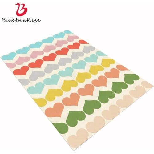 Bubble Kiss Cartoon Carpet For Living Room Colorful Love Print Floor Mats Nordic Style Modern Home Decor Kids Crawling Area Rugs