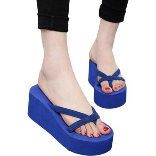 Summer Sandals Fashionable Casual Sandals Wedges Women Slip Flip Flops Beach Sandals Shoes Female Ladies Shoes 2021 New