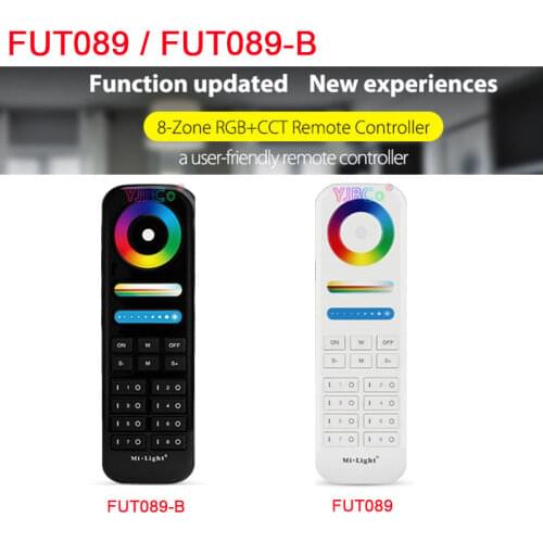 Miboxer 4-Zone 8-Zone 2.4G RGB+CCT LED Strip Light Controller Wireless Remote dimmer Milight Bulb Lamp Switch FUT089/FUT092