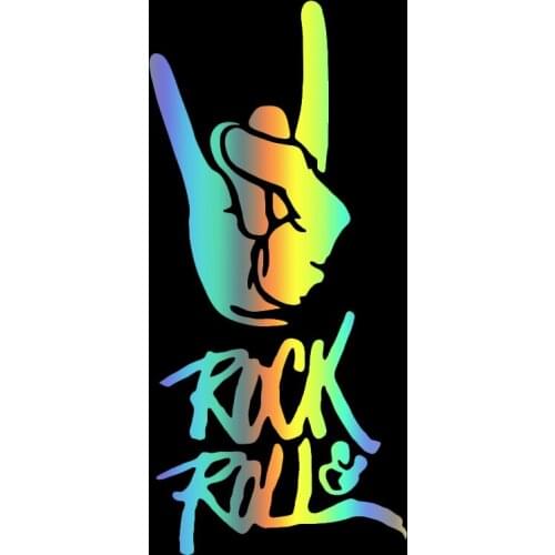 S51762# Various Sizes/Colors Car Stickers Vinyl Decal Rock N Roll Motorcycle Decorative Accessories Creative
