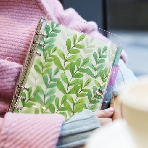 Yiwi 2018 NEW A5 A6 A7 PVC Creative Laser Binder Loose Notebook Diary Loose Leaf Note Book Planner Office Supplies