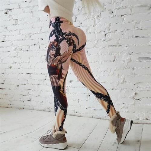Hot New! Fashion Hero Printed Leggings Women Push Up Fitness Legging Sporting Slim Jeggings High Elastic 3D Print Leggings