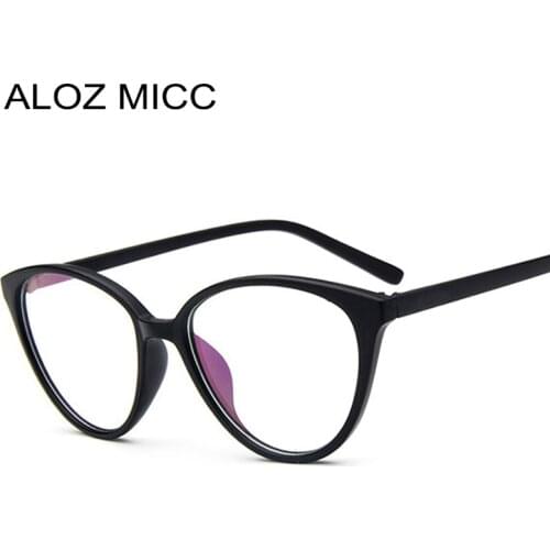 ALOZ MICC Retro Luxury Cat Eye Clear Glasses Frame Women Vintage Ladies Eyeglasses Spectacle Frames UV400 Glasses Q272