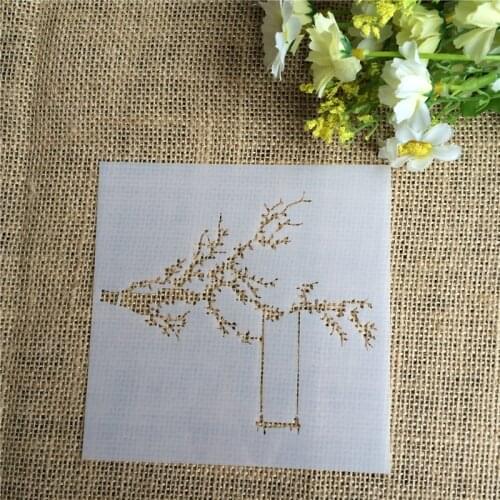 Swing Layering Stencils for DIY Scrapbooking Album Decorative Embossing DIY Paper Cards Crafts Masking Spray Painted Template