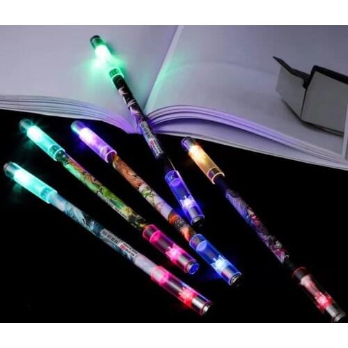 Creative Erasable Gel Pen 0.5mm Funny Rotating Pen Spinning Gaming Pens for Kids Students Writing Toys Kawaii Stationery Pen