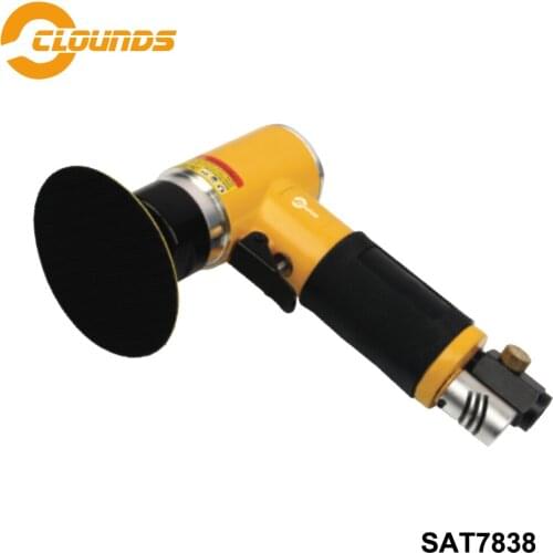 SAT7838 Hight Quality Pneumatic Grinder 2500rpm Pad Size 2" 3" Decelerate Mini Air Sander