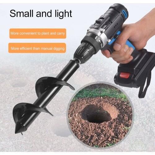 Auger Spiral Drill Bit Tools Plante Drill Auger Yard Gardening Bedding Planting Hole Digger Tools Replacement Garden Tool